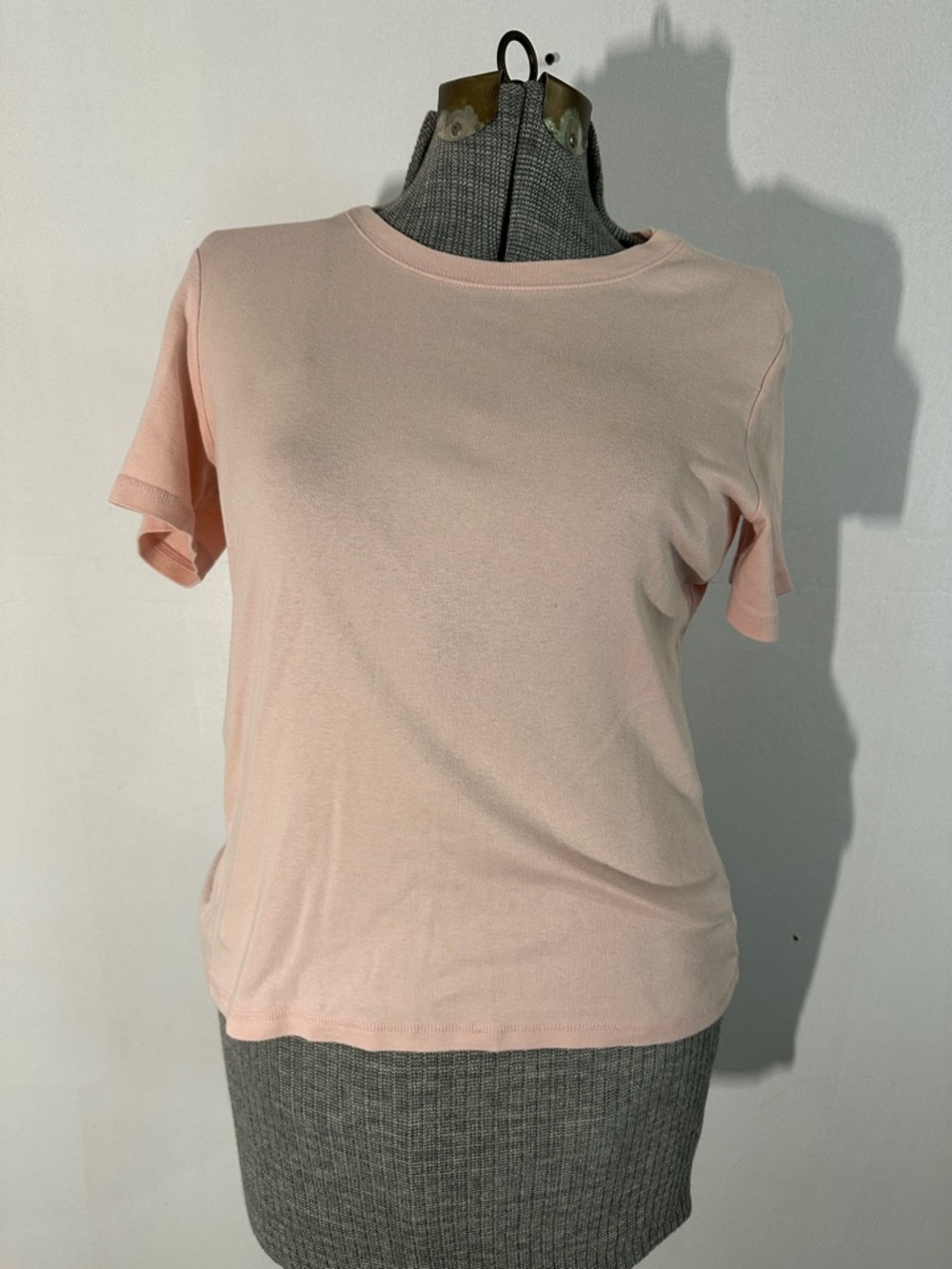 Classic Crewneck Short Sleeve Tee - Light Blush
